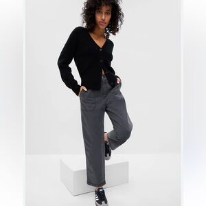 Gap Factory Girlfriend High Rise Girlfriend Khakis - Black